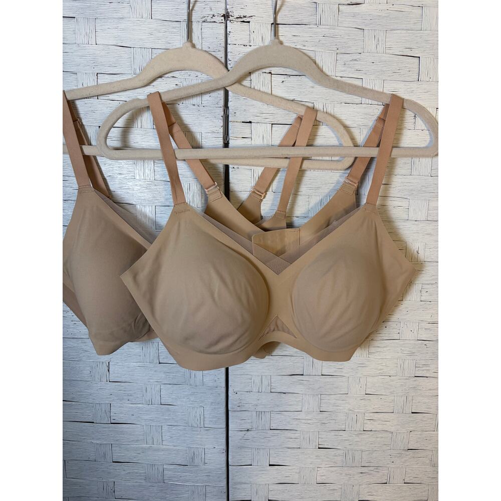 Honeylove women's bras 2‎ cream adjustable straps soft feminine lingerie